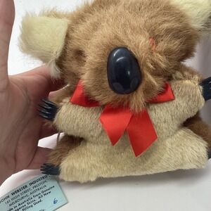 Vintage Cuddly Koala Bear Plush Toy Kangaroo Skin Australia Souvenir